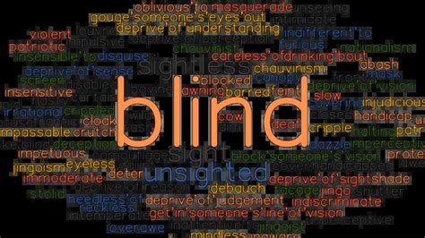 another word for blind person.